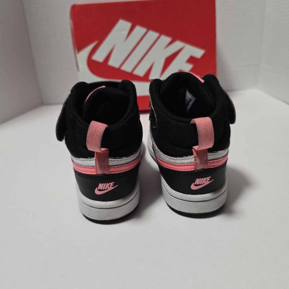 Nike Kids' Size 11C Black and Pink Sneakers - Picture 6 of 14